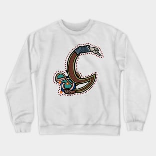 Letter G Manicule W 14C Maastricht Psalter parody Crewneck Sweatshirt